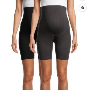 NWT 2-Pack Oh! Mamma Maternity Cotton Bike Shorts in Original Packaging Size S